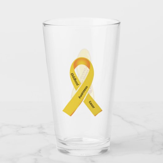 Voorlichting over kinderkanker glas (Voorkant)