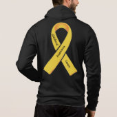 Voorlichting over kinderkanker hoodie (Achterkant)