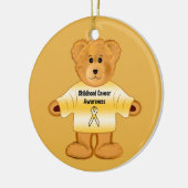 Voorlichting over kinderkanker met Teddy Bear Keramisch Ornament (Links)