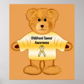 Voorlichting over kinderkanker met Teddy Bear Poster (Voorkant)