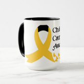 Voorlichting over kinderkanker mok (Voorkant links)