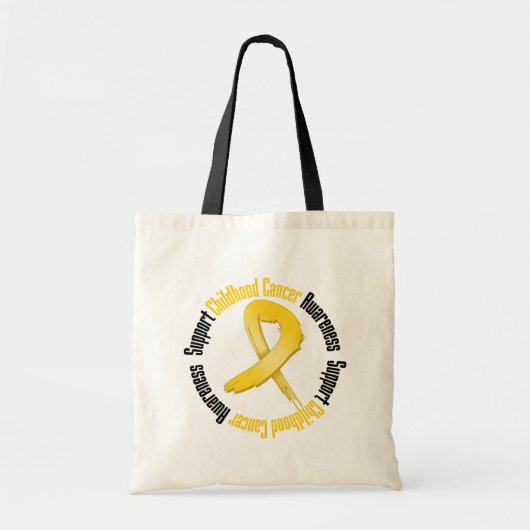 Voorlichting over kinderkanker ondersteunen tote bag (Voorkant)