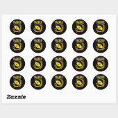voorlichting over kinderkanker september kanker ronde sticker (Vel)