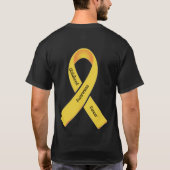 Voorlichting over kinderkanker t-shirt (Achterkant)