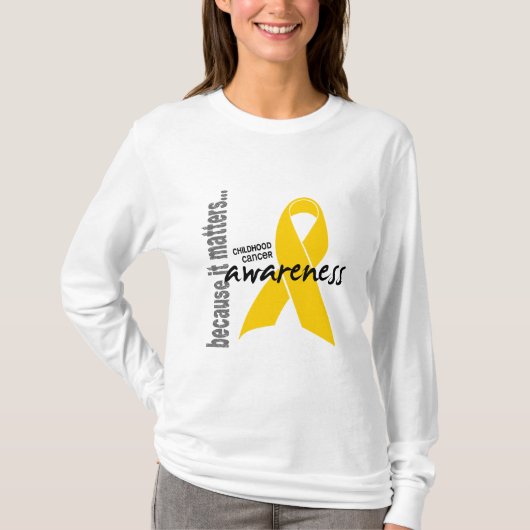 Voorlichting over kinderkanker t-shirt (Voorkant)