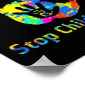 Voorlichting over kindermisbruik stoppen Maand Bla Poster (Hoek)