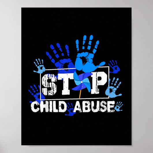 Voorlichting over kindermisbruik stoppen poster (Voorkant)