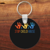 Voorlichting over kindermisbruik stoppen sleutelhanger (Voorkant)