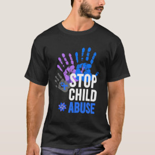 Voorlichting over kindermisbruik stoppen t-shirt