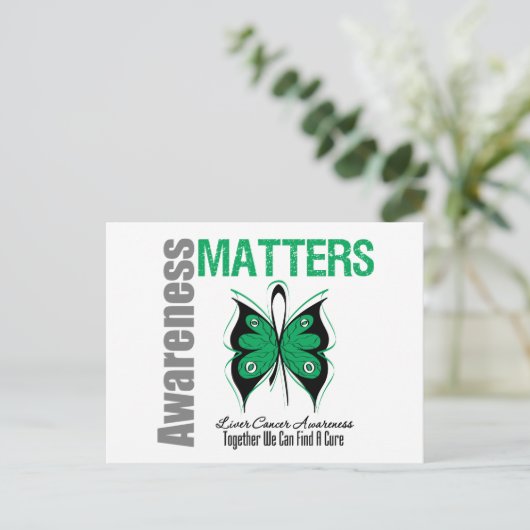 Voorlichting over leverkanker briefkaart (Staand voorkant)