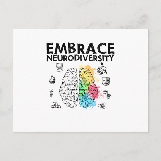Voorlichting over neurodiversiteit aankondigingskaart (Voorkant)