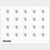Voorlichting over neurodiversiteit ronde sticker (Vel)