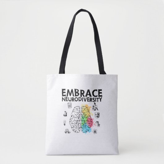 Voorlichting over neurodiversiteit tote bag (Voorkant)