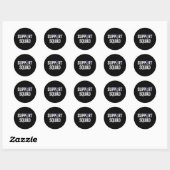 Voorlichting over overdosering ronde sticker (Vel)