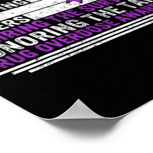 Voorlichting over overdosering van geneesmiddelen  poster (Hoek)