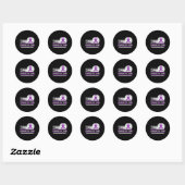 Voorlichting over overdosering van geneesmiddelen ronde sticker (Vel)
