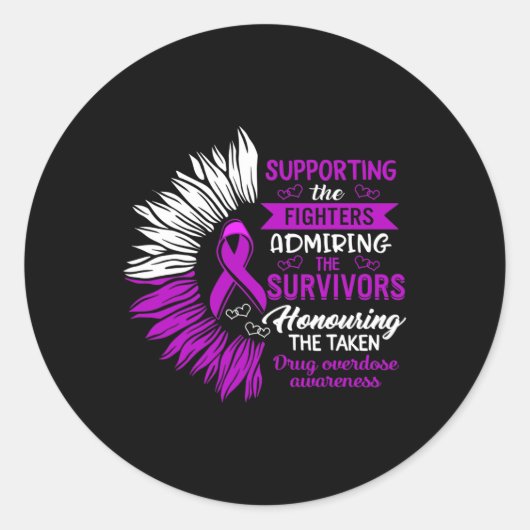 Voorlichting over overdosering van geneesmiddelen  ronde sticker (Voorkant)