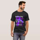 Voorlichting over overdosering van geneesmiddelen t-shirt (Voorkant volledig)