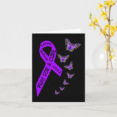 Voorlichting over pancreaskanker Vrouwen vlinder r Kaart (Gele Bloem)