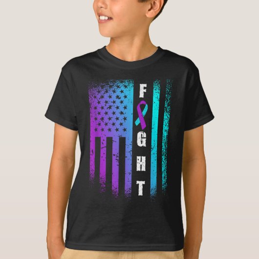 Voorlichting over zelfmoordpreventie bij Amerikaan T-shirt (Voorkant)