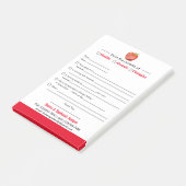 Voorlichtingsnota's voor schoolpost-het Notitieblo Post-it® Notes (Schuin)