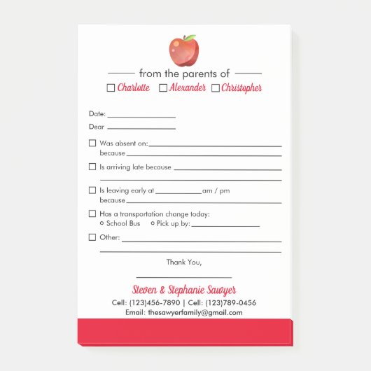 Voorlichtingsnota's voor schoolpost-het Notitieblo Post-it® Notes (Voorkant)