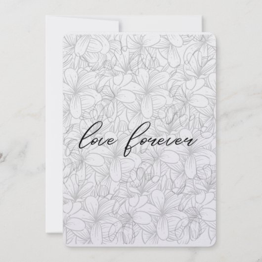 voorliefde voor bruiloft kaart (Achterkant)