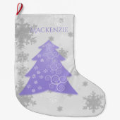 Voorloper feestelijke kerstboom stoppen grote kerstsok (Voorkant)