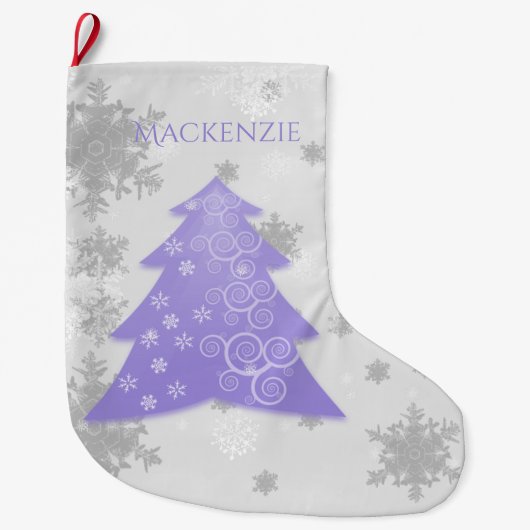 Voorloper feestelijke kerstboom stoppen grote kerstsok (Voorkant)