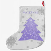 Voorloper feestelijke kerstboom stoppen grote kerstsok (Achterkant)