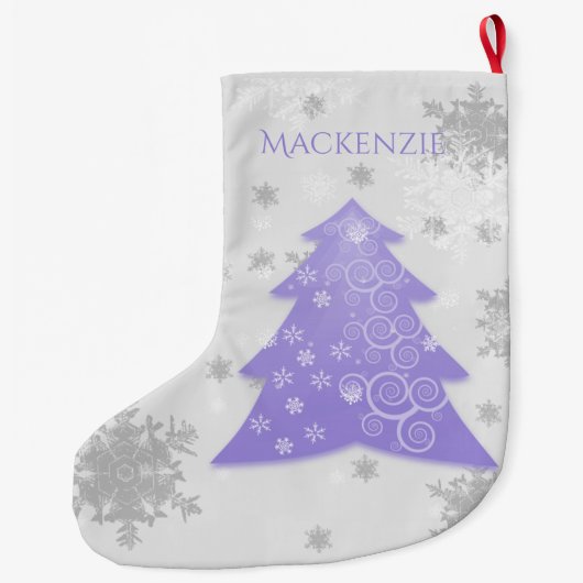 Voorloper feestelijke kerstboom stoppen grote kerstsok (Achterkant)