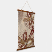 Voorlopig beige Bourgogne Floral Abstract Hangend Wandkleed (Gebogen)