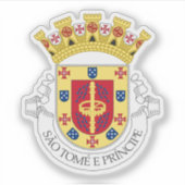 Voorlopig wapen van Sao Tomé en Principe Sticker (Voorkant)