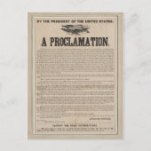 Voorlopige evaluatie Proclamation Broadside Briefkaart (Voorkant)