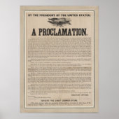 Voorlopige evaluatie Proclamation Broadside Poster (Voorkant)