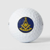 Voorlopige master Freemason Square and Compass Mas Golfballen (Voorkant)