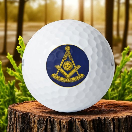 Voorlopige master Freemason Square and Compass Mas Golfballen