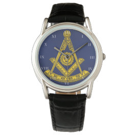 Voorlopige master Freemason Square and Compass Mas Horloge