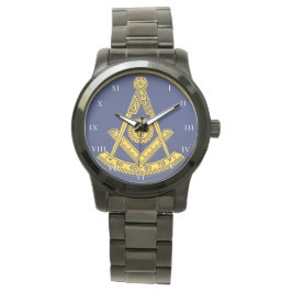 Voorlopige master Freemason Square and Compass Mas Horloge