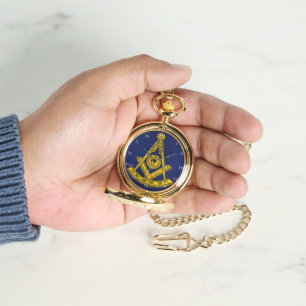 Voorlopige master Freemason Square and Compass Mas Horloge
