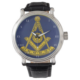 Voorlopige master Freemason Square and Compass Mas Horloge