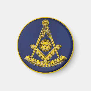 Voorlopige master Freemason Square and Compass Mas Magneet