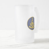 Voorlopige master Freemason Square and Compass Mas Matglas Bierpul (Voorkant rechts)