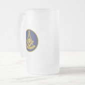 Voorlopige master Freemason Square and Compass Mas Matglas Bierpul (Voorkant links)