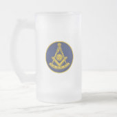 Voorlopige master Freemason Square and Compass Mas Matglas Bierpul (Links)
