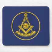 Voorlopige master Freemason Square and Compass Mas Muismat (Voorkant)