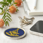 Voorlopige master Freemason Square and Compass Mas Sleutelhanger (Zijkant)