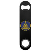 Voorlopige master Freemason Square and Compass Mas Speed Flessenopener (Achterkant)