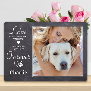Voorlopige persoonlijke Dog Loss Pet Memorial Foto Fotoplaat