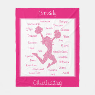 Voorlopige termen Typografie Pink Fleece Blanket